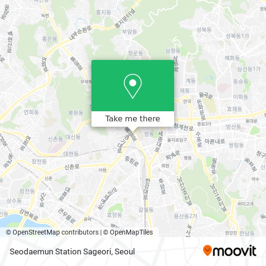 Seodaemun Station Sageori map