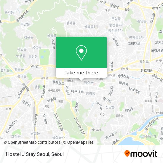 Hostel J Stay Seoul map