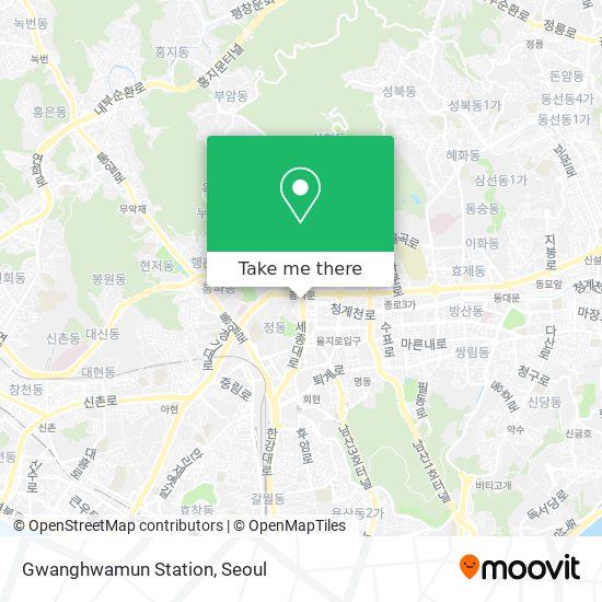 Gwanghwamun Station map