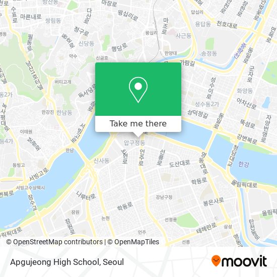 Apgujeong High School map