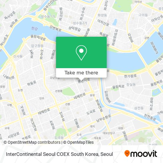 InterContinental Seoul COEX South Korea map