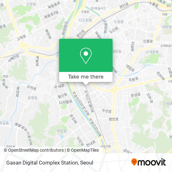 Gasan Digital Complex Station map