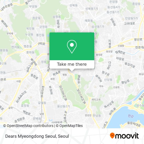 Dears Myeongdong Seoul map