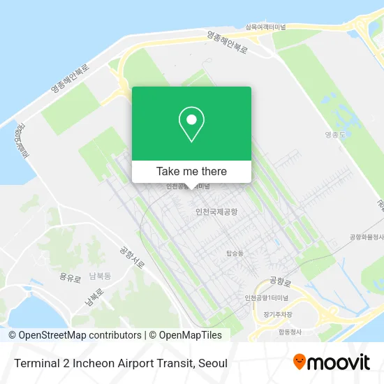 Terminal 2 Incheon Airport Transit map