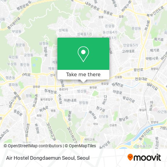 Air Hostel Dongdaemun Seoul map