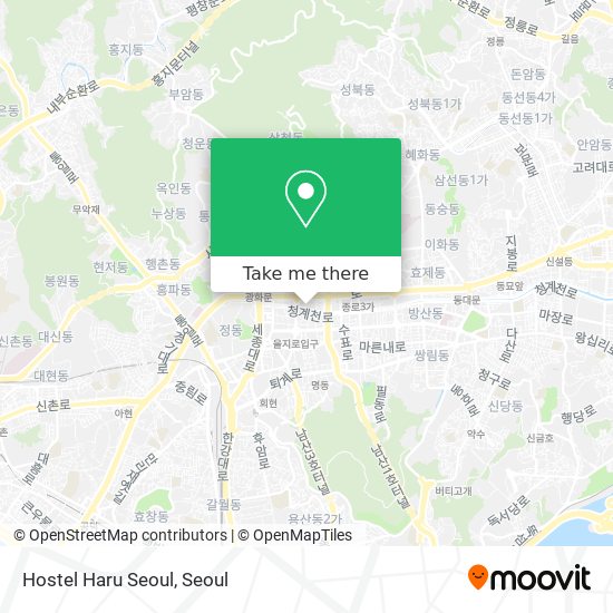 Hostel Haru Seoul map