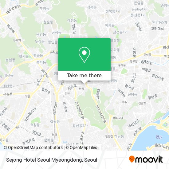 Sejong Hotel Seoul Myeongdong map