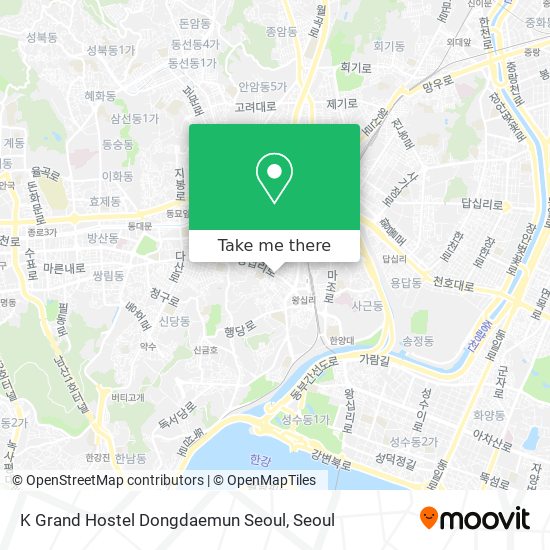 K Grand Hostel Dongdaemun Seoul map