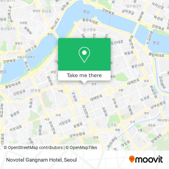 Novotel Gangnam Hotel map