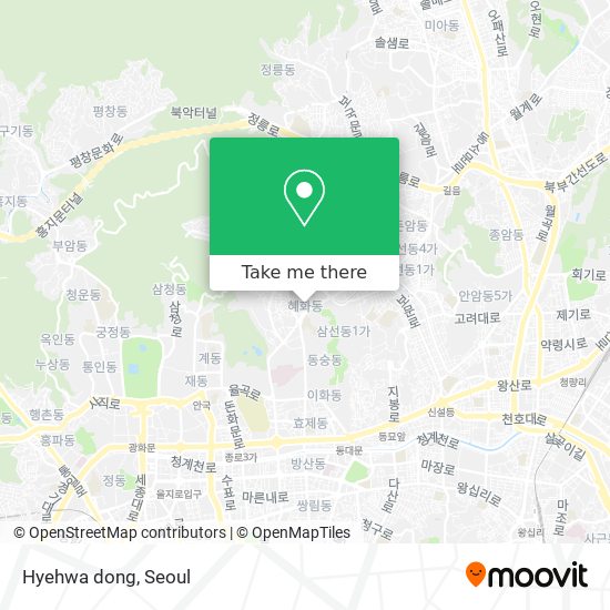 Hyehwa dong map