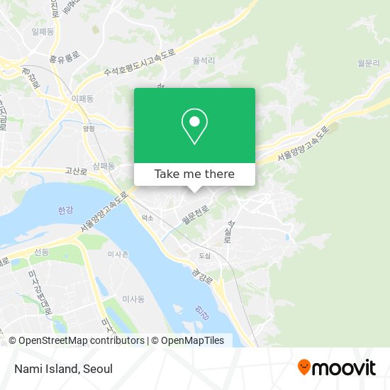 Nami Island map