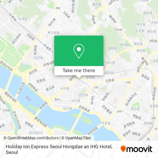 Holiday Inn Express Seoul Hongdae an IHG Hotel map