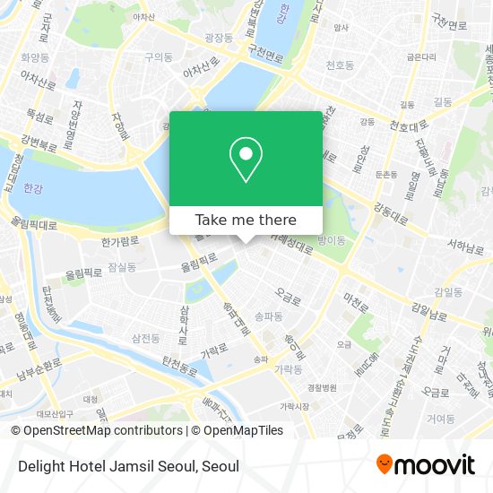 Delight Hotel Jamsil Seoul map