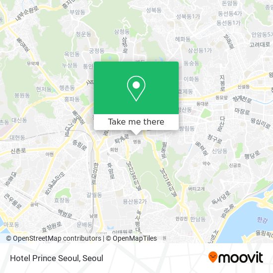 Hotel Prince Seoul map