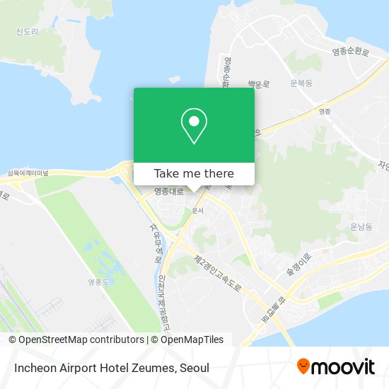 Incheon Airport Hotel Zeumes map