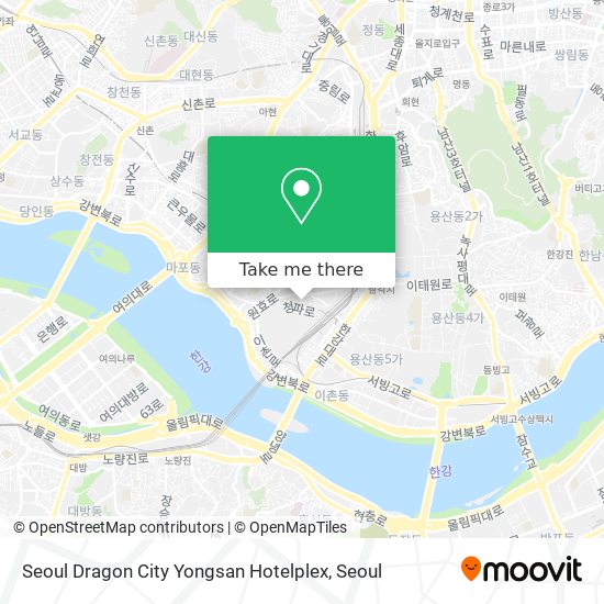 Seoul Dragon City Yongsan Hotelplex map