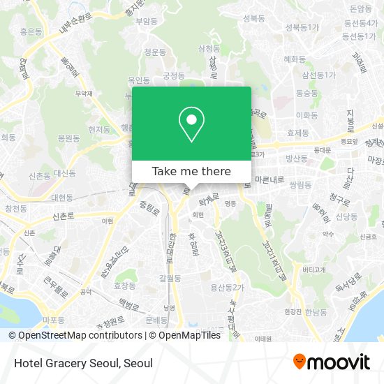 Hotel Gracery Seoul map