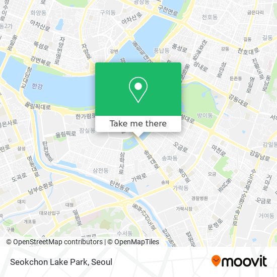 Seokchon Lake Park map