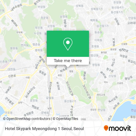 Hotel Skypark Myeongdong 1 Seoul map