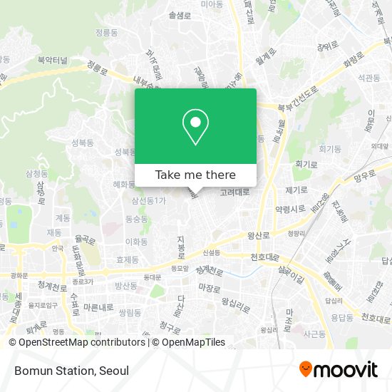 Bomun Station map