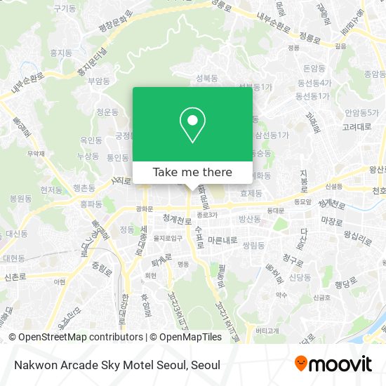 Nakwon Arcade Sky Motel Seoul map