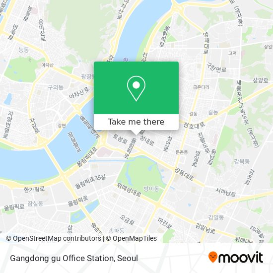 Gangdong gu Office Station map