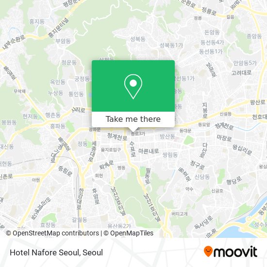 Hotel Nafore Seoul map