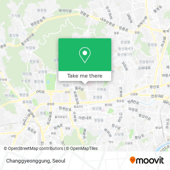 Changgyeonggung map