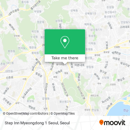 Step Inn Myeongdong 1 Seoul map