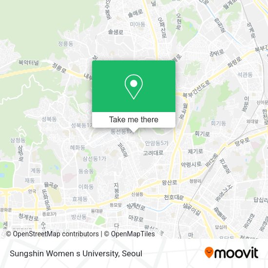 Sungshin Women s University map