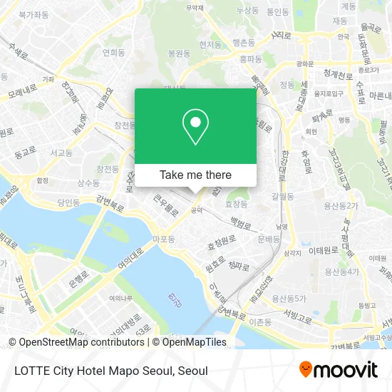 LOTTE City Hotel Mapo Seoul map