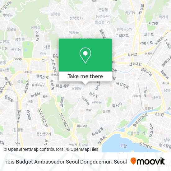 ibis Budget Ambassador Seoul Dongdaemun map