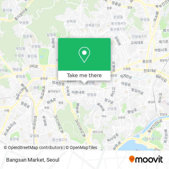 Bangsan Market map