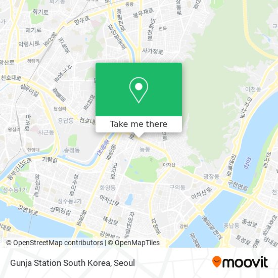 Gunja Station South Korea map