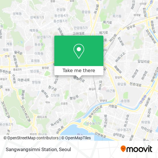 Sangwangsimni Station map