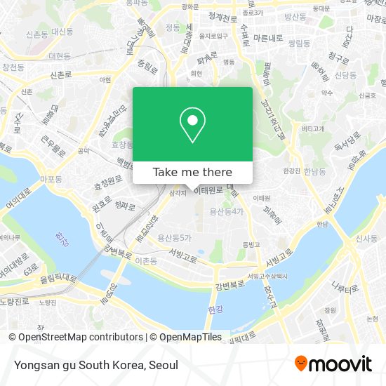 Yongsan gu South Korea map