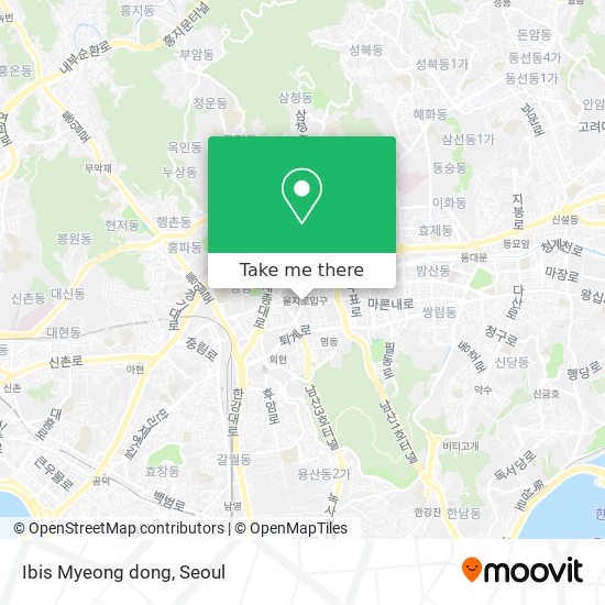 Ibis Myeong dong map