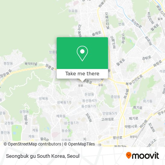 Seongbuk gu South Korea map