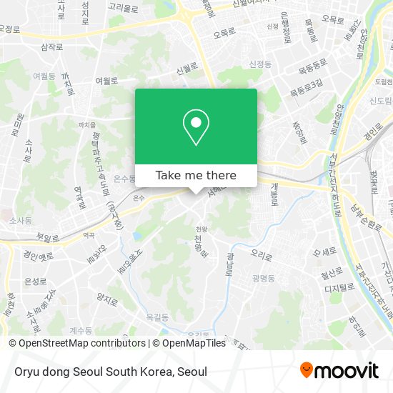 Oryu dong Seoul South Korea map