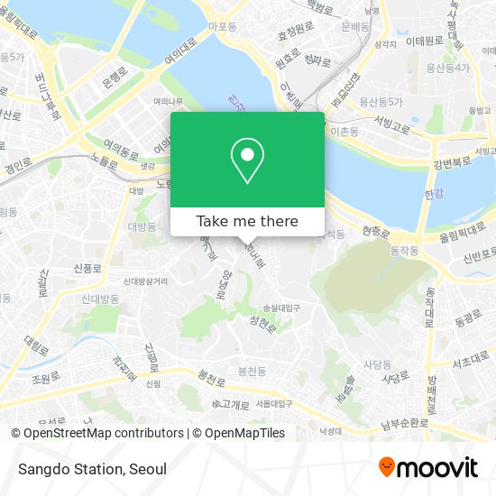 Sangdo Station map