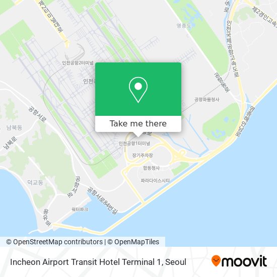 Incheon Airport Transit Hotel Terminal 1 map