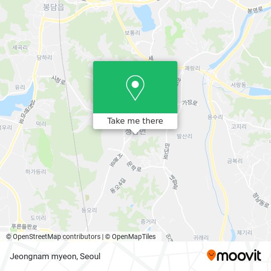 Jeongnam myeon map