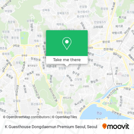 K Guesthouse Dongdaemun Premium Seoul map