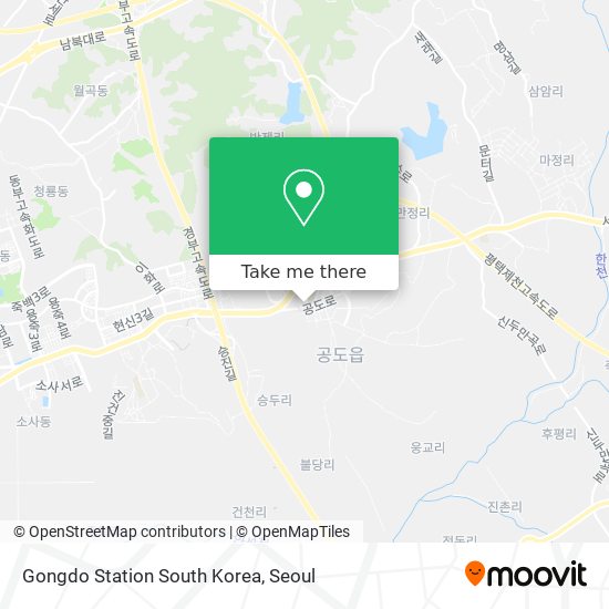 Gongdo Station South Korea map