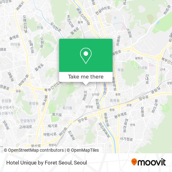 Hotel Unique by Foret Seoul map