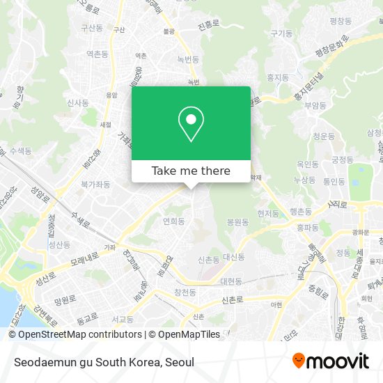 Seodaemun gu South Korea map
