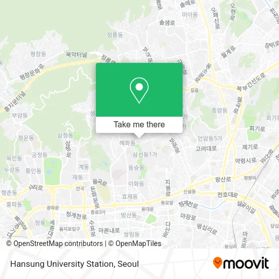 Hansung University Station map