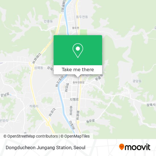 Dongducheon Jungang Station map
