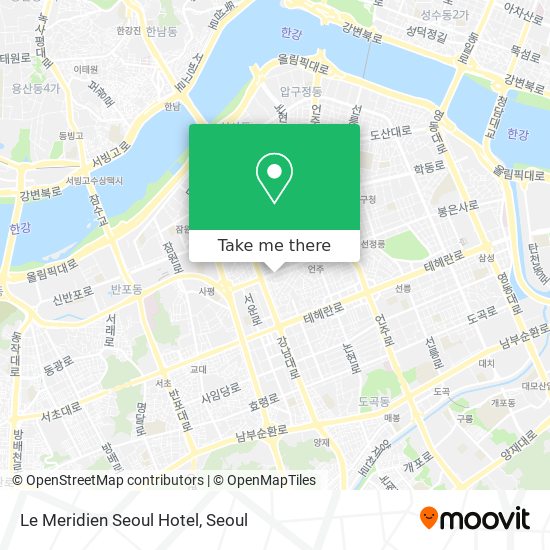 Le Meridien Seoul Hotel map