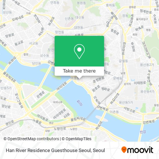 Han River Residence Guesthouse Seoul map